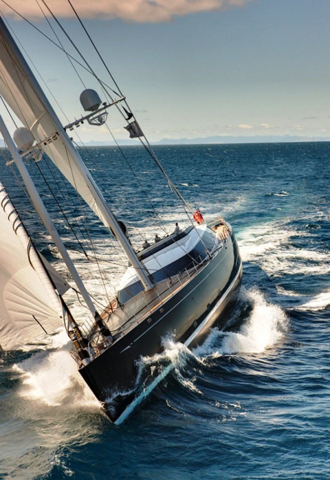 The stunning sailing yacht Kokomo by Dubois Naval Architects - available for luxury yacht charters