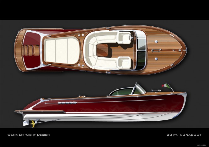 Werner Yacht Design - 30ft runabout - Como Trenta