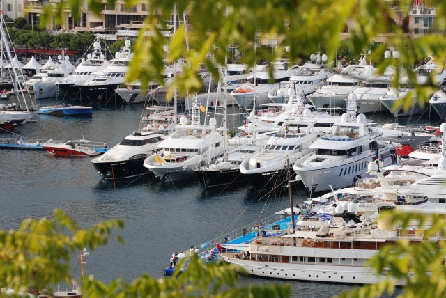 Wonderful line-up at the 2011 Monaco Yacht Show - Photo Pierre Pettavino