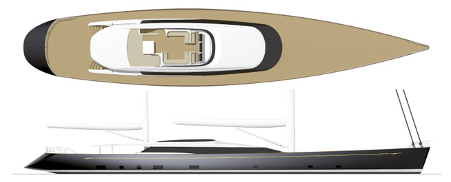 56.4 m Mondango II sailing yacht (AY46) to be built by Alloy Yachts