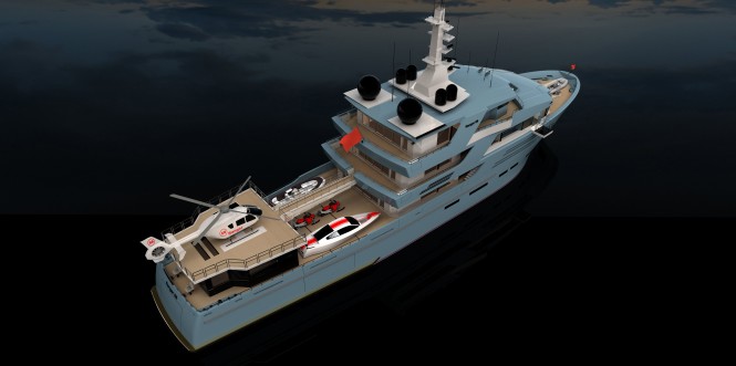 58m Explorer Yacht Ranger by ISA and Egg and Dart Design  