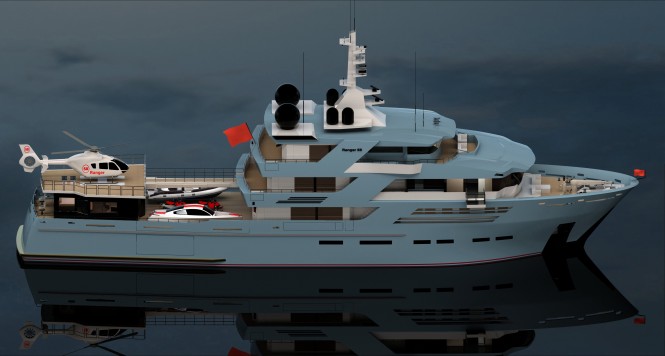 58m Explorer Yacht Ranger by ISA and Egg and Dart Design  