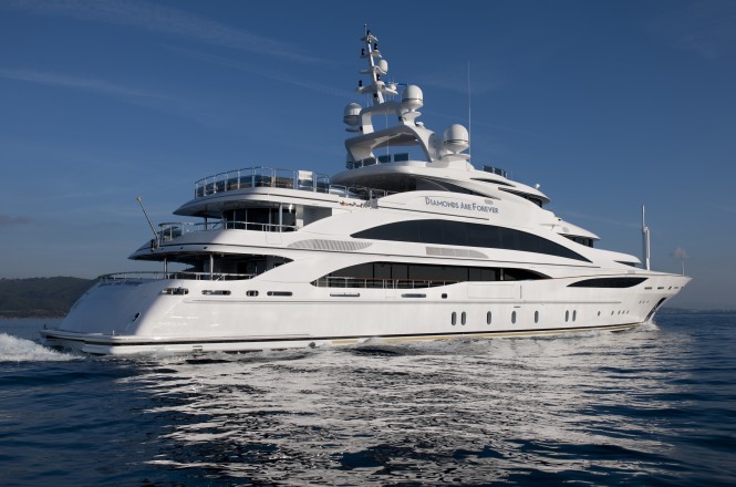 61m Motor yacht Diamonds are Forever launched by Benetti Yachts