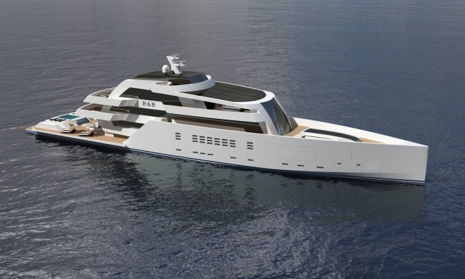 75m R & R superyacht by Nick Mezas Yacht Design