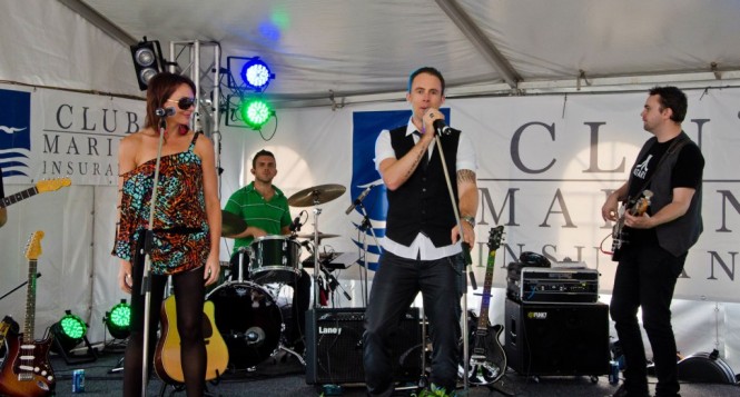 Band Kick entertained crowds at the Club Marine Carnivale of Colour