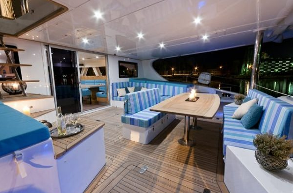 Exterior of the Sunreef 70 catamaran yacht ANINI