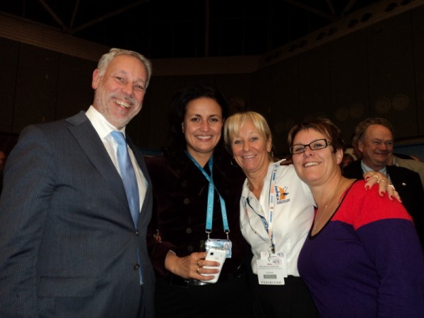 MaryAnne Edwards AIMEX CEO with the METS Team