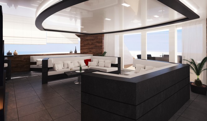 R & R superyacht´s luxury interior