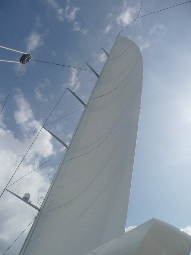 Salperton IV sailing with her new Southern Spars rig - Photo Southern Spars  