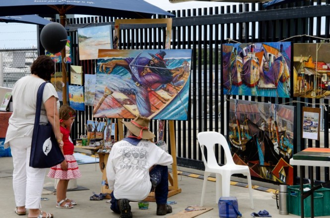 The Artists Quarter gave local artists an opportunity to produce a nautical themed art work for auction to raise funds for charity