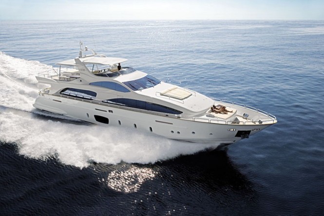 The luxury yacht Azimut Grande 105