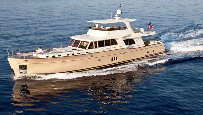 The luxury yacht Vicem 92