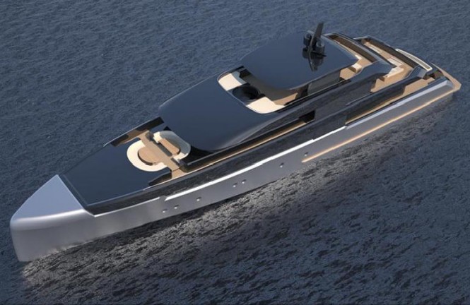 Van Geest 60m motor yacht - upview Van Geest 60m motor yacht - upview