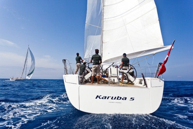 20m sailing yacht Karuba 5 - the Overall Winner of the 2011 Transatlantic Superyacht Race