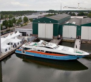 37m Heesen Super Yacht Aurelia and 65m motor yacht YN 16465 featuring Seakeeper´s stabilization system