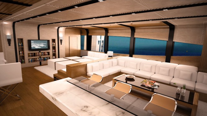 47m Super Cat 154 Yacht´s luxurious interior