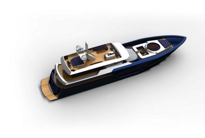 47m Super Yacht Aura - Bird´s View