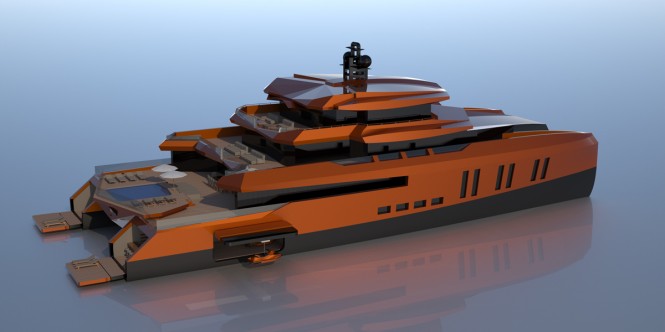 52m catamaran yacht EVA by Misha Merzliakov