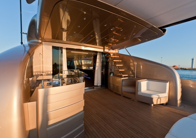 AB 116 yacht Blue Force One - Aft deck - Image credit to AB Yachts