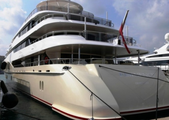 Abeking & Rasmussen sister ship to the 78m C2 superyacht - Aft view