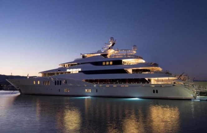 Another view of Eminence - sistership to 78m A&R yacht C2 and superyacht Amaryllis