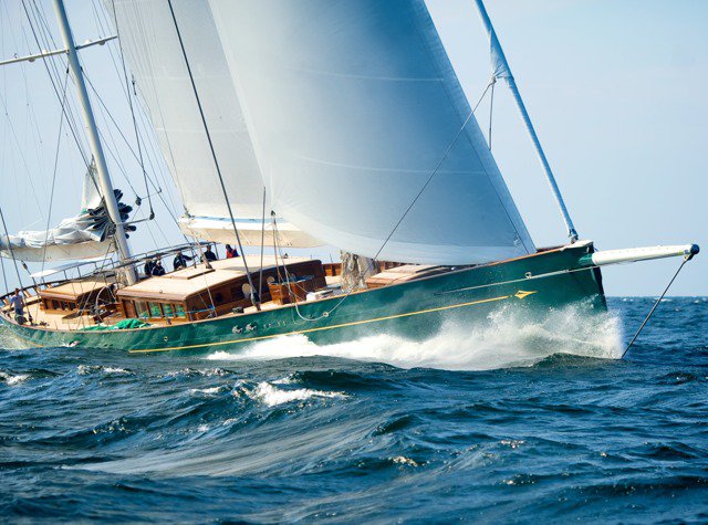 Baltic 67m Super Yacht HETAIROS - the winner of the 2011 Translatlantic Superyacht Regatta