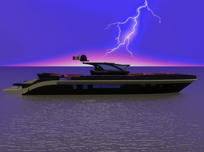 BlackSwan motor yacht Re-Set by Francesco Corda of FJM Powerdesign