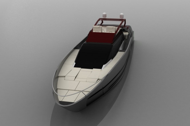 Cafiero super yacht Blunt 118 - frontview