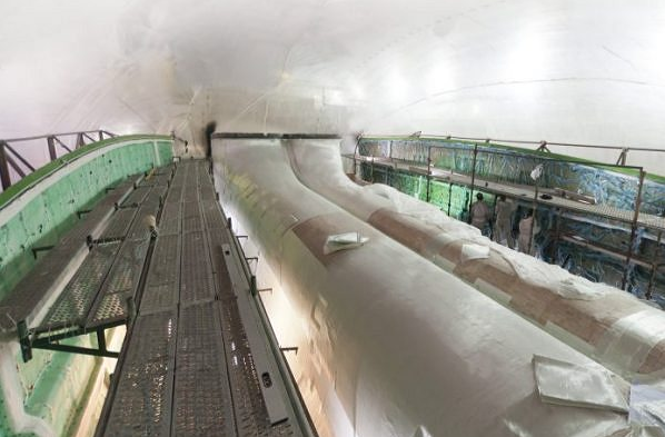 Construction in progress on the new sailing yacht 60 Sunreef Power