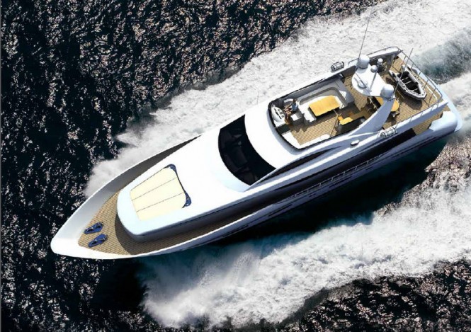 Electra superyacht - View from above