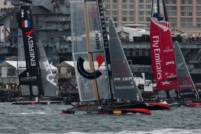 Green Comm Racing yacht - 34th America's Cup San Diego - Photo ACEA - Gilles Martin-Raget