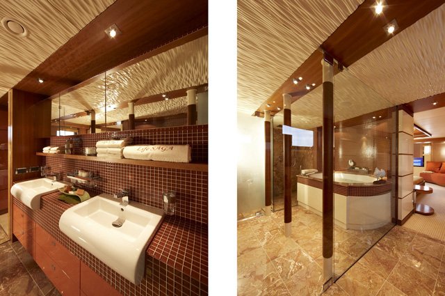 Heesen Super Yacht Life Saga´s beautiful bathrooms