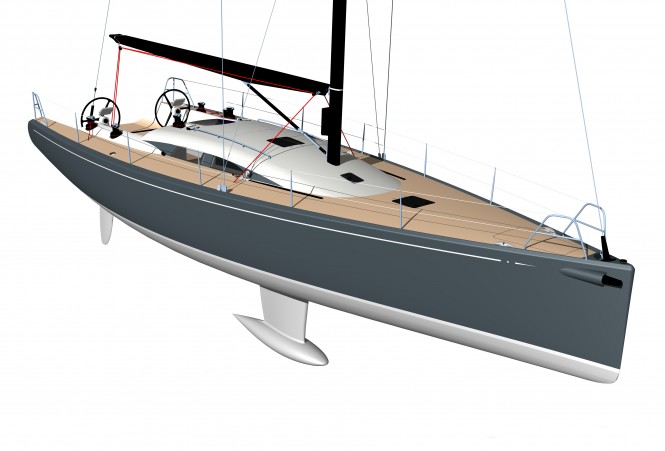 Icon 48 yacht Leeloo rendering front