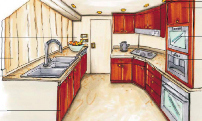 Jade JY116 motor yacht SMILIN G T galley