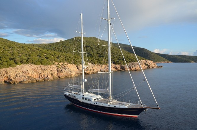 Kestrel 106 sailing yacht designed by Ron Holland built by Aganlar Boatyard