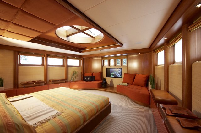 Luxurious and comfortable interior of the Life Saga Superyacht