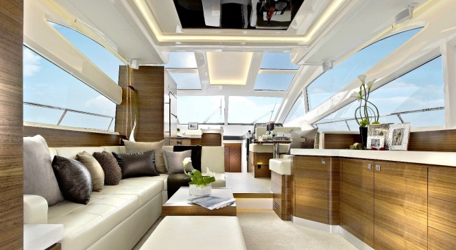 Luxury Main Salon on the super yacht Horizon E54