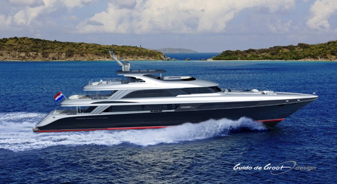 Luxury yacht Lucia designed by Guido de Groot