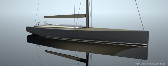 Luxury yacht Maxi Dolphin MD90 - Credit 2010/harry miesbauer yacht design