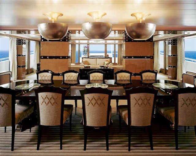 Oceanco motor yacht NATITA interior by Alberto Pinto design  