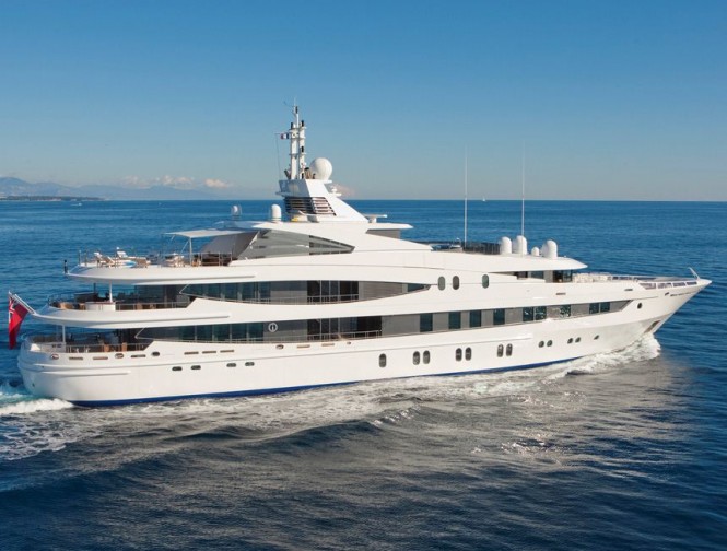 Oceanco motor yacht NATITA offering huge charter rate reduction in the Caribbean