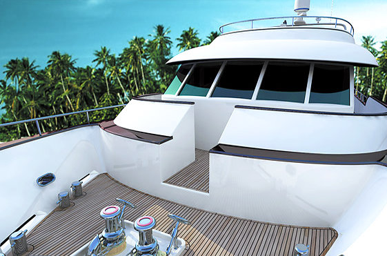 On board Atlantic Superyacht