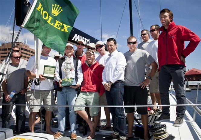 Overall Handicap Winner, LOKI crew with Patrick Boutellier, Rolex Australia Photo D. Forster