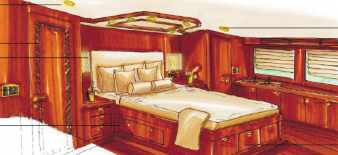 Owner Stateroom - motor yacht SMILIN G T - JY 116 Jade Yacht