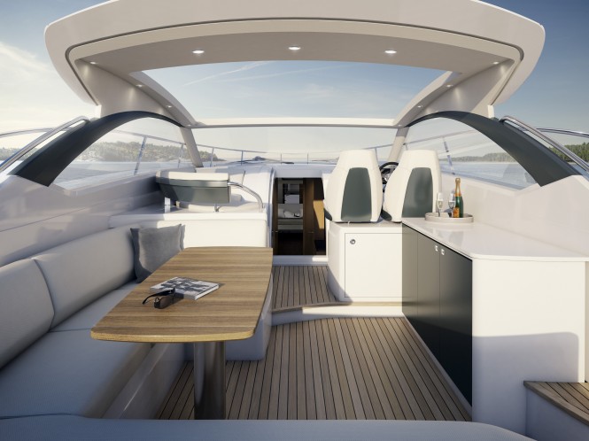 Princess V39 Yacht - cockpit