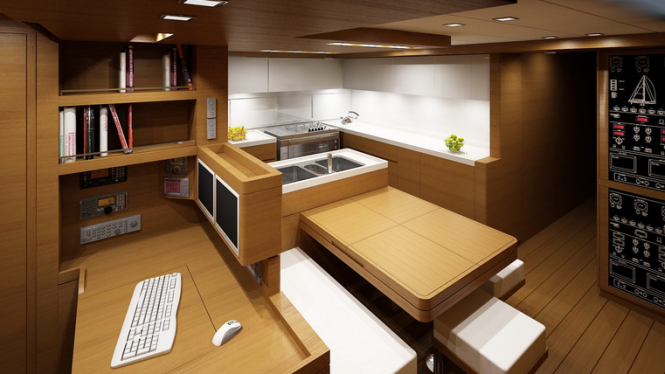 SW 102 DS sailing yacht by Southern Wind - Galley