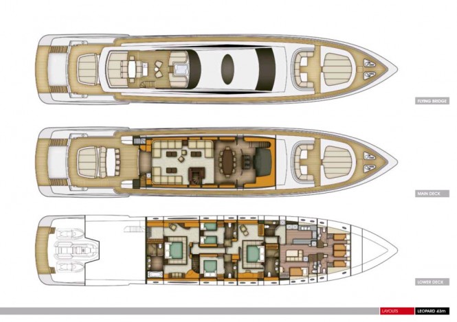 The Leopard 43m Yacht Interior Layout