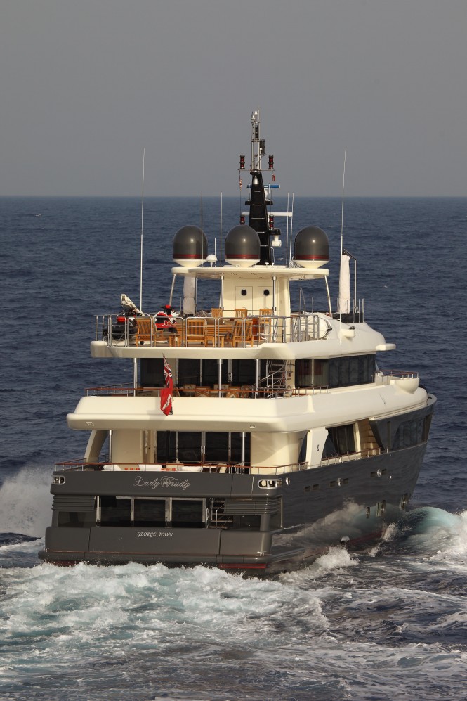 43m Lady Trudy Superyacht - rear view