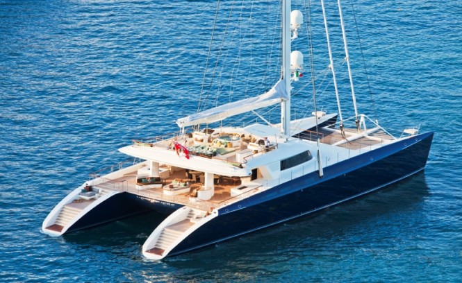 44m catamaran yacht HEMISPHERE by Pendennis