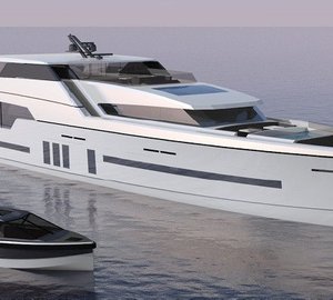 47m motor yacht and 8m superyacht tender by C.Way and Imaginocean Yacht Design